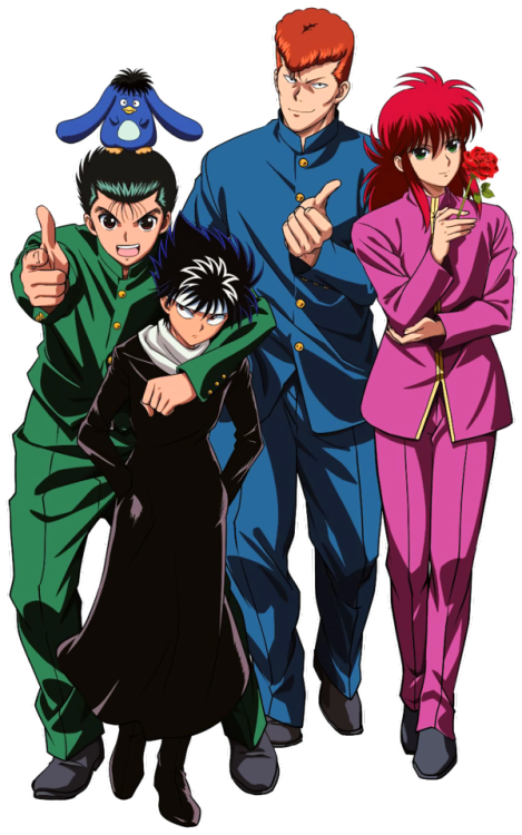 thekazumakuwabara: Another Transparent Team Urameshi + Puu Edit  (Click for Higher Resolution)