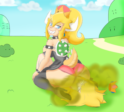 So remember that time I drew Bowsette? Well I hate it, every time I look at it it bothers me. So I&r