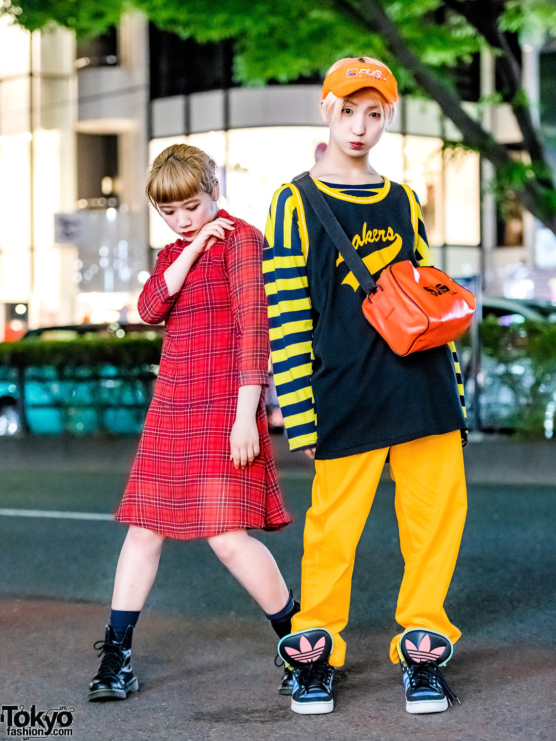 tokyo-fashion:  Always fun Karin and P-Chan from the Japanese dance group Tempura