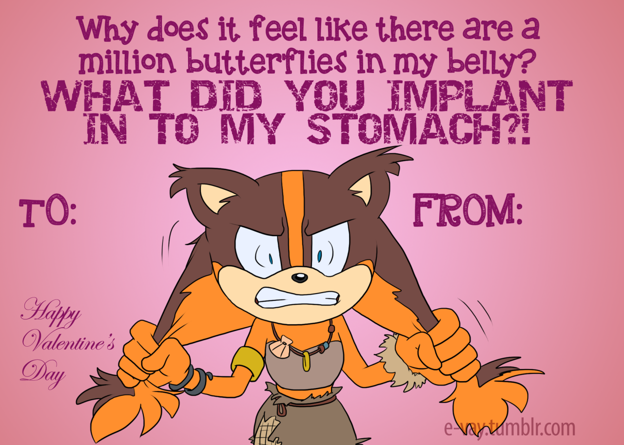 e-vay:  I made some Valentine’s Day (or Single Awareness Day, if you’re like