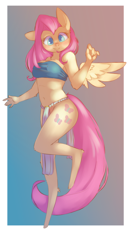 elijah-draws: flutterbuttI started to draw this in Medibang, but I don’t like the brushes as much as sai, or even krita for that matter.full res version: https://derpibooru.org/1632341 <3