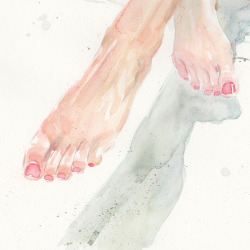 drumondart:  Detail of a painting I did…Watercolor