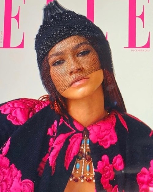 Zendaya for ELLE USA Magazine December 2020 Lensed by Micaiah Carter. Styled by LAW Roach