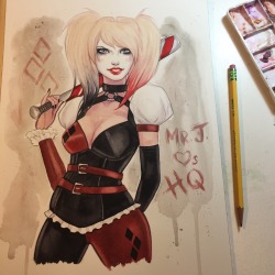 carlationsart:My Arkham City inspired Harley Quinn, shes a little