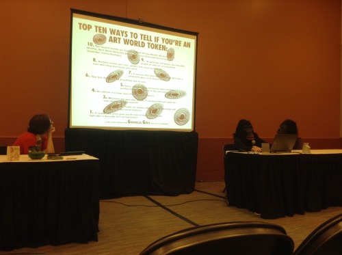 Guerilla Girls in a panel at National Women Studies Conference in 2013