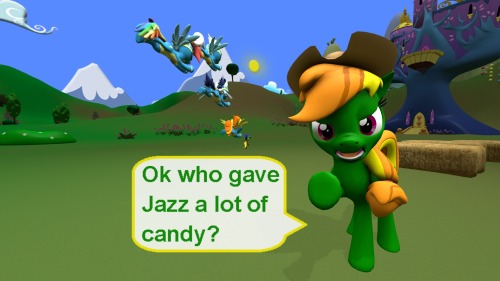 ask-the-out-buck-pony:Asked by @ask-emerald-rook / Derek-the-MetaGamerxD