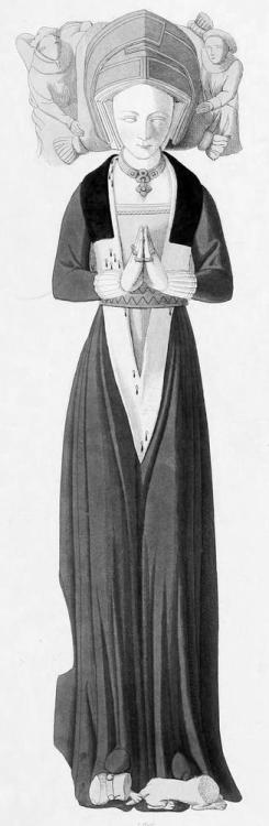 Illustration of Joan Harcourt&rsquo;s effigy (1417)