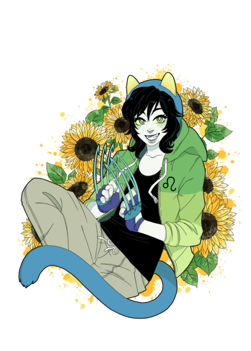 blackoutballad:back w/ that zodiac flower thing again oh boypretty sunflowers for pretty lion girls~