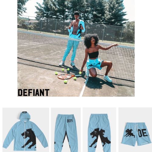 Our “Carolina Blue” Windbreaker Collecton. NOW available at defiantbrand.com     #defian