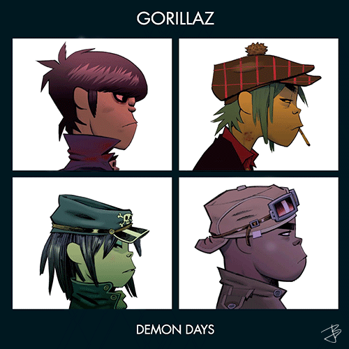 jbetcom:  Gorillaz - Demon Days - 2005 Original album cover Requested by @minty-pepps, James, @gracemoreland and many anonymous 