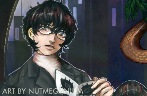 - don’t sleep through dreams that can come true.A large P5R piece I started when I beat the ga