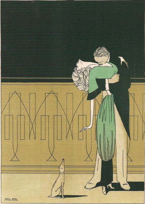 by Sven Brasch, Danish poster designer, whose heyday was 1910-1940