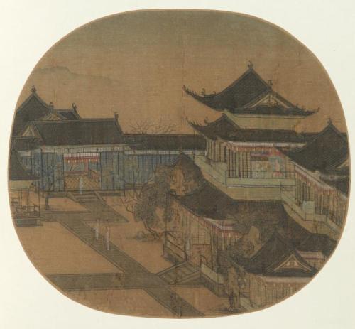 A Palace, 1271-1368, Cleveland Museum of Art: Chinese ArtSize: Diameter: 26.2 cm (10 5/16 in.)Medium