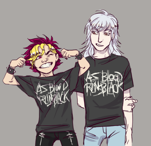 milkmethod:been binge watching yugioh and my cute headcanon that yugi and ryou listen to deathcore m