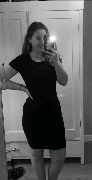 Black tight dress