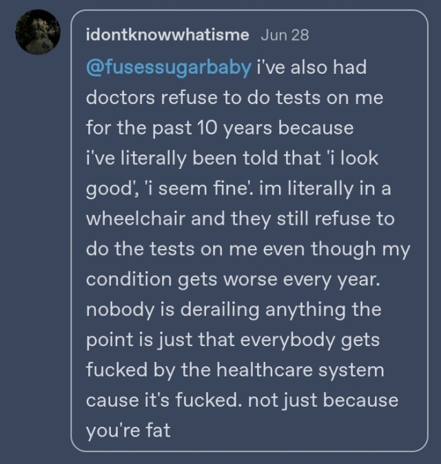 bumbledeefumble:sadhoc:do you understand how many fat people don&rsquo;t use