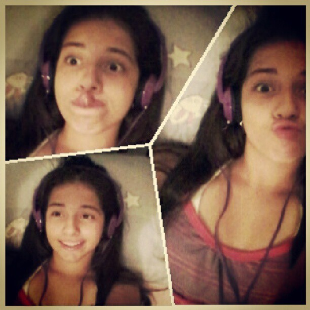 Boa noite #good #night #me #headphones #purple #room #beach #Brazil #listending #music