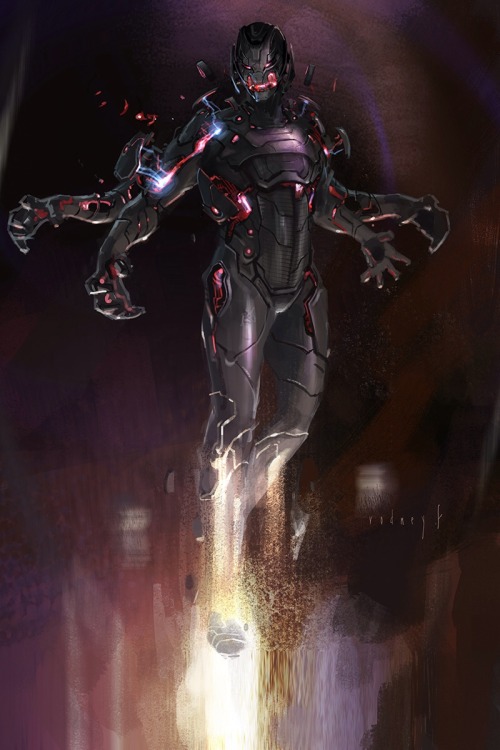 Porn Pics avengershqq:  Ultron sentry concept art for