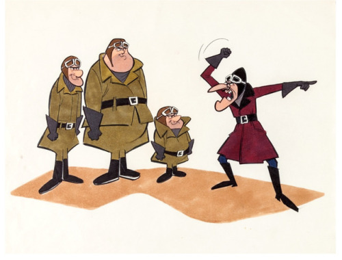 talesfromweirdland: Concept art for the 1969 Hanna-Barbera series, Dastardly and Muttley in Their Fl