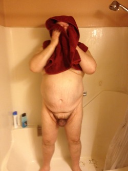 chubbycub78:  My beautiful chub daddy drying