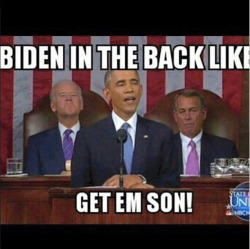 theghostandthedarkness:  popculturequeen:  The Funniest President Obama #SOTU Memes  FIRE!! 