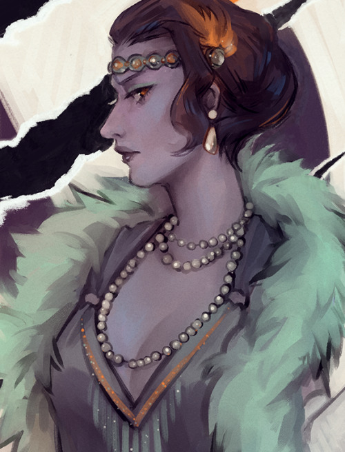 sangcoon:1920s sombra and widow for the stylewatch zine