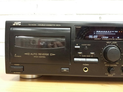 Jvc TD-W318 Stereo Double Cassette Deck, 1995