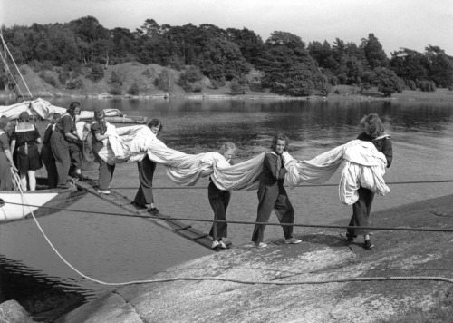 Sailing students, Sweden.