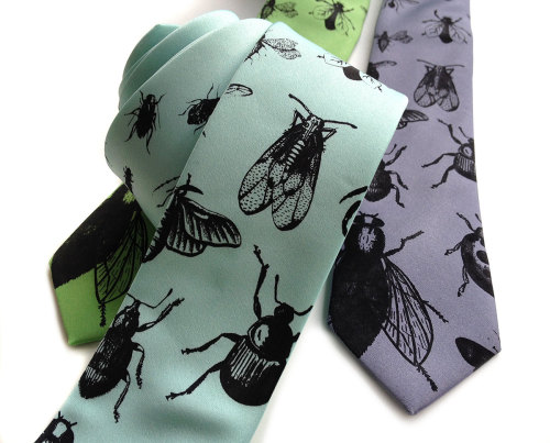 sosuperawesome:Hand-printed ties by Cyberoptix on Etsy• So Super Awesome is also on Facebook, Twitte