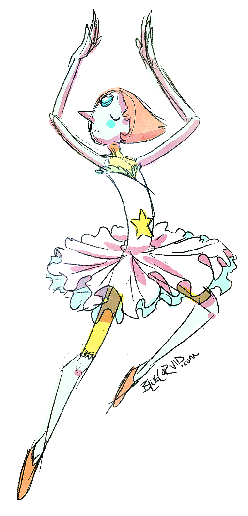 bluecorvidarts:  Today’s warmup: Pearl in a tutu. 