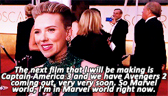 dailymarvelqueens:  get to know  |  [2/10] marvel queens: scarlett johansson“I’m