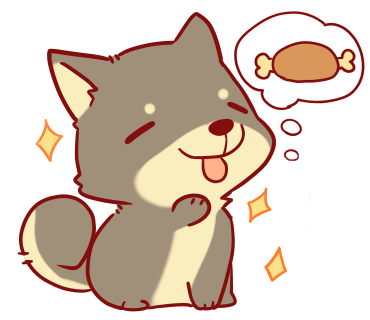 bunsticker:  tibi shibainu Sticker( no language ver) shiba dogs for anon ! 