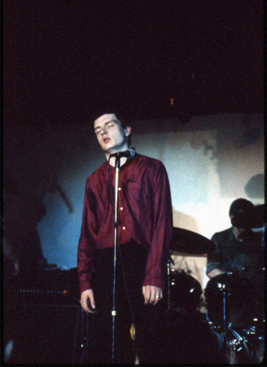 thepaludians:  Joy Division: Ian Curtis, at the band’s only show in Paris at the