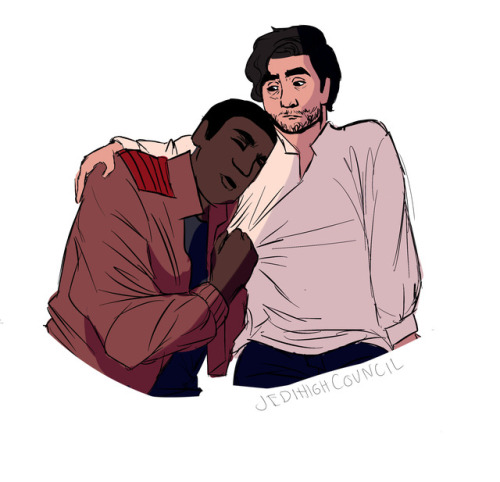 jedihighcouncil: poe loves his sleepy bf but worries a little bit about whether or not he’s ha