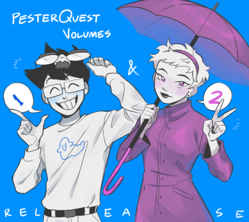 kingkimochi:Hey guys! If you haven’t noticed yet, volumes 1 and 2 of PesterQuest have just been rele