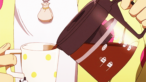 Cafe Anime Coffee Gif