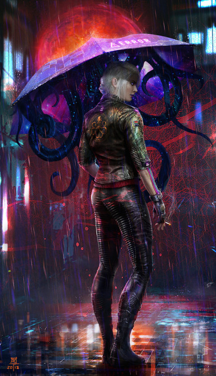 Walk in the Rain  MuYoung Kim www.artstation.com/artwork/w86knL