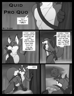 malefurporn:  Quid pro quo (&frac12;) Fox and wolf comic