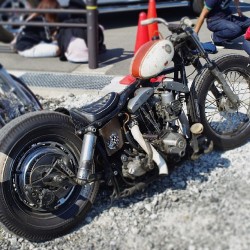 garageprojectmotorcycles:  I like the painted rear tyre and can only assume their is a #suicideshift add I can’t see any levers.