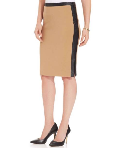 Jones New York Collection Faux-Leather-Trim Pencil SkirtSearch for more Skirts by jones new york on 