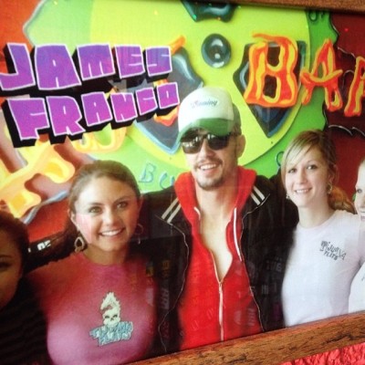 I walk in for a taco salad & who do I see on the wall? my ultimate man crush @jamesfrancotv it was meant to be my #mancrushmonday! #mcm #talent #smarts #ilovenerds #420life #man #sexy #brainsarehot #funny #lol #awesome #tacos #salad #healthy #fit...