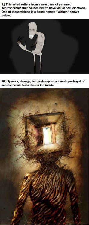 brandef: musicofmadness:nihil—morari: Enter The Mind Of A Schizophrenic With Art Made By People With