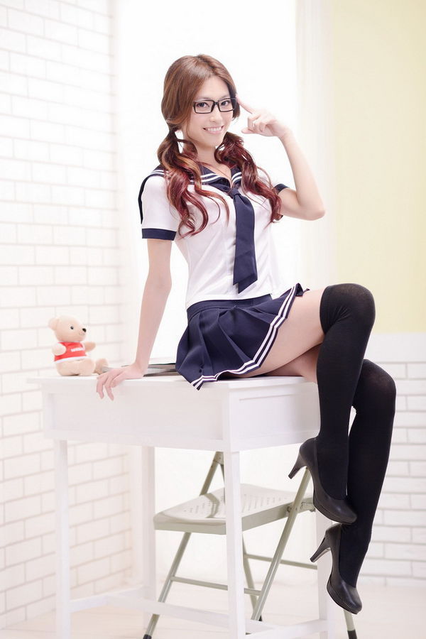 High Heels School Girl Uniforms