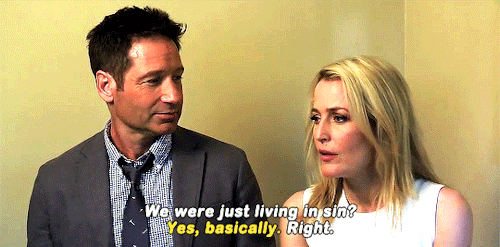 almosttomorocco: qilliananderson: Gillian Anderson and David Duchovny on Mulder and Scully’s r