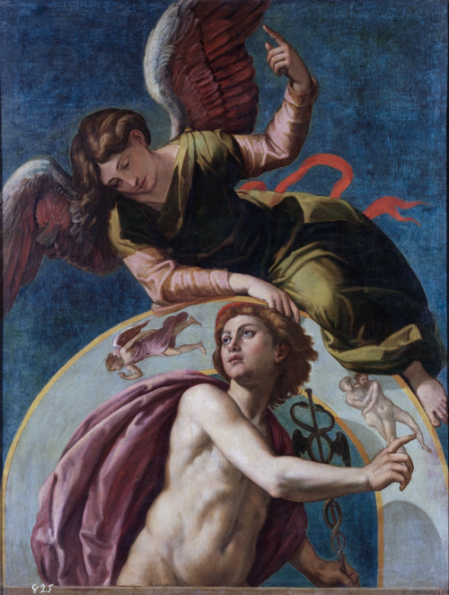 hermesandmercury: Mercury with the Signs of Gemini and Virgo 16th century Pietro Facchetti (1539&nda