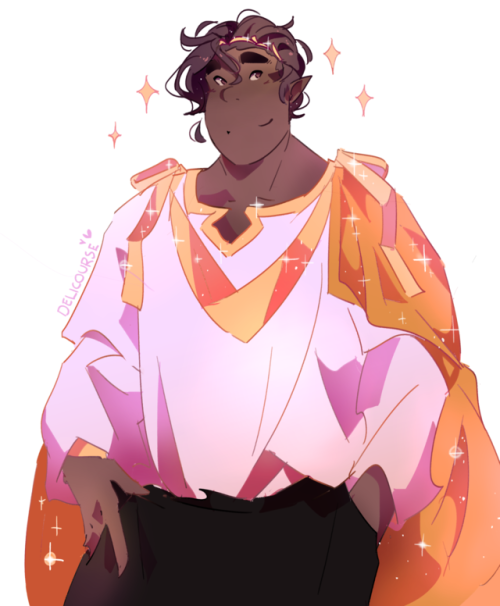 delicourse: fancy space banquet hunk !!altho he straight up looks like a prince, but like, its what 