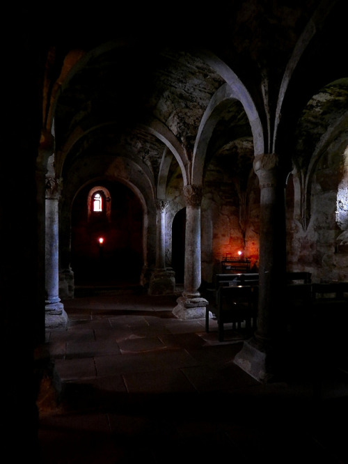 medieval-woman: Benedictine monastery Memleben, Crypt by Caledoniafan 