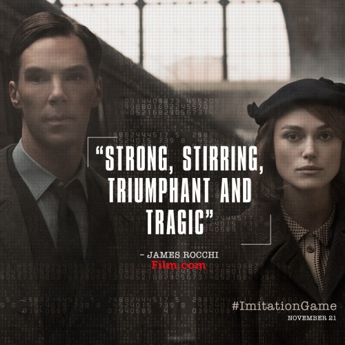  The Imitation Game @ImitationGame · Sep 23 See the film critics are praising in theaters November 21. #ImitationGame 
