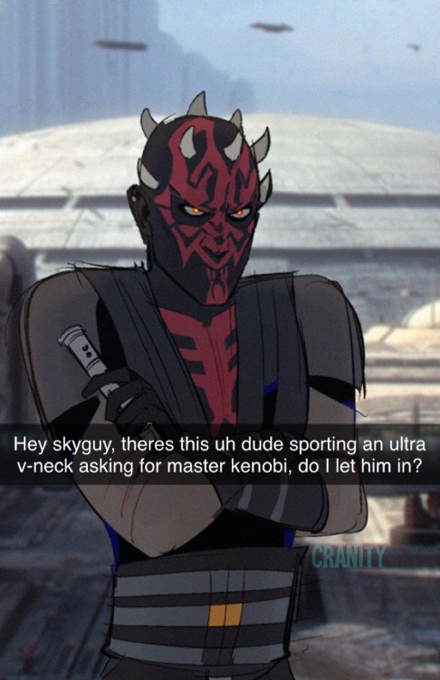 cranity:Clone Wars trio snapchat shenanigans part 2 ft. Maul