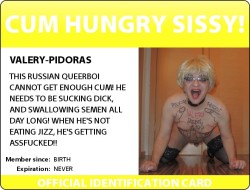 PIDORAS VALERY Russian Sissy Faggot